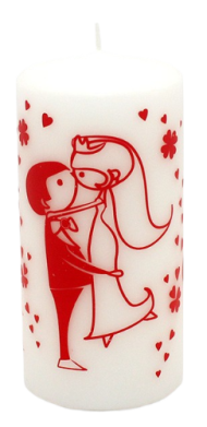 Свеча Пенёк Свадебный Арт-9015