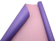 Бумага матовая двусторонняя Сиреневая-Розовая 70см*10м
