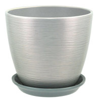 Кашпо Бутон №-РС-56 Перламутр Серый №-2 (D-15см)
