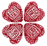 Свеча Сердечки LOVE Рубин 0472