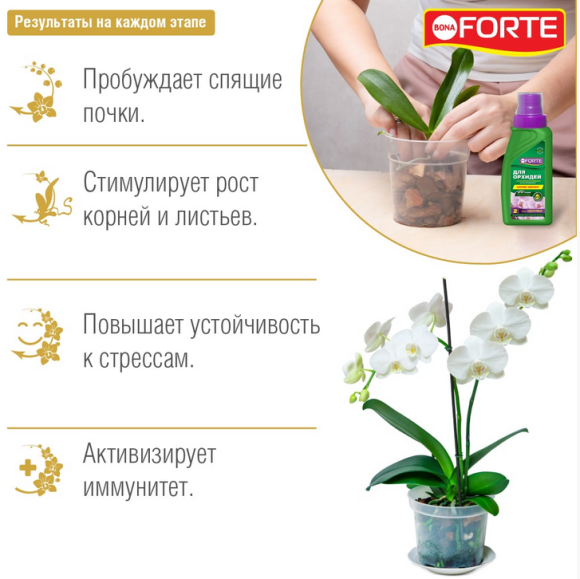 Удобрение Бона Форте Здоровье Орхидей 285мл (1уп/20шт) min 3шт