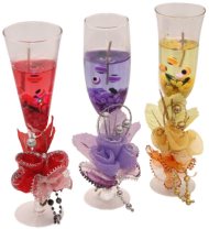 Свеча гелевая БОКАЛ праздничный