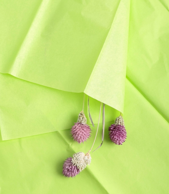 Бумага листами Тишью 50*66см Лайм (1уп/10шт) ЦЕНА за лист