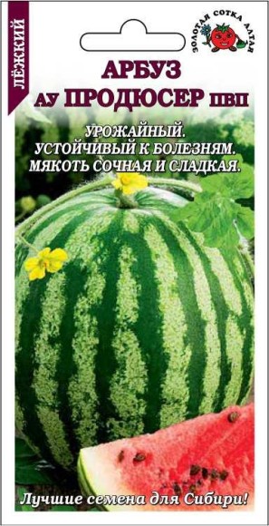Арбуз АУ Продюсер ЦВ/П (СОТКА) 0,5гр раннеспелый
