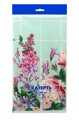 Скатерть одноразовая Мятное утро 120*180см Арт-55759