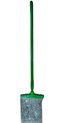 Швабра плоская Х/Б Доляна 21см с Черенком