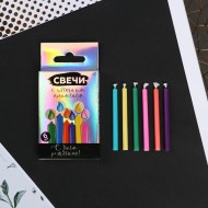 Свечи для торта с Цветным пламенем Набор 6шт Арт-5179151