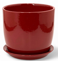 Кашпо Верона №-ГЛ-410 Глянец Вишнёвое D-11см-1л Кашпо Верона №-ГЛ-410 Глянец Вишнёвое D-11см-1л