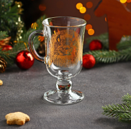 Кружка стеклянная Доляна Бронзовый кролик Арт-9224724 200мл