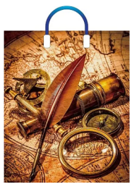 Сумочка пакет п/э пластик ручка 380*450мм История Арт-51153