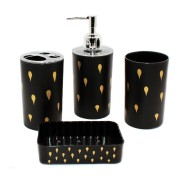 Набор для ванной комнаты 4 предмета Арт-HF-706-3 пластиковый