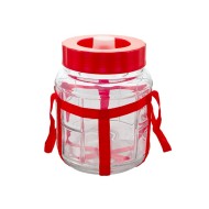 Банка стекло Бутыль с гидрозатвором 5лит Прозрачный TW 1103-5 (1уп/6шт)