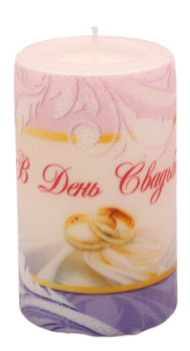 Свеча Свадебная Арома Роза Арт-2226