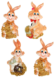 Магнит Новогодний Зайка с деньгами 4*8см Арт-НПР-7589