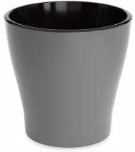 Горшок Лея 5лит Серый (с дренажной системой)