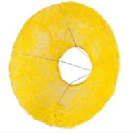 Каркас для букета 25см Сизаль Гладкий Жёлтый