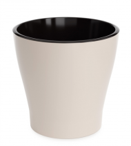 Горшок Лея 2,2лит Бежевый (с дренажной системой) Горшок Лея 2,2лит Бежевый (с дренажной системой)