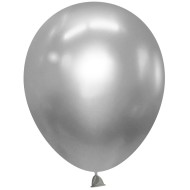 Шар латексный 12/30см металлик Серебро 1уп/100 шт Арт 912136