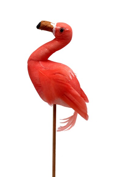 Фламинго Лососёвый на вставке 10*50см К-40149