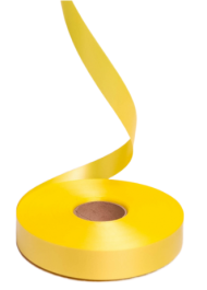 Лента Простая 2см*100ярд Лимонная