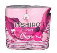 Туалетная бумага INSHIRO Розовая 4рул*2сл Арт-5С-241-Р
