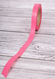 Лента Простая 2см*50ярд Двухцветная Брусника-Алый