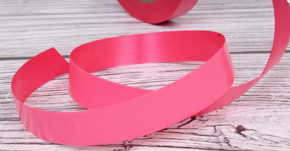 Лента Простая 2см*50ярд Двухцветная Брусника-Алый