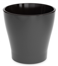 Горшок Лея 17лит Графитовый (с дренажной системой)