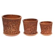 Кашпо Опята №-2 ЗОЛОТОЕ (D-15см)