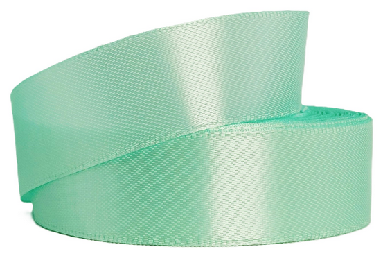 Лента Атласная 25мм*25ярд Мятная