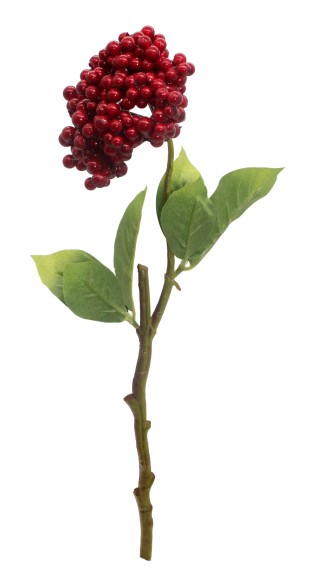 Ветка Вишня Красная 80см №2234