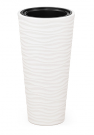 Горшок Оазис 25лит Белый (со вставкой 5лит) М-8075 (D-26cм)