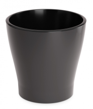 Горшок Лея 3,6лит Графитовый (с дренажной системой)