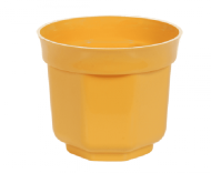 Горшок Афродита восьмигр 80мм Желтый