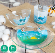 Набор Детской посуды Доляна Ловись большая и малая 3 предмета Арт-7337130