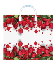 Сумочка пакет п/э пластик ручка 380*340мм Гран При Арт-ВУР54709