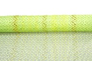 Сетка Рабица Зеленая с золотой полосой 53см*5,5м
