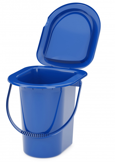 Ведро-туалет 18л Голубое М-1316 (БАШ)