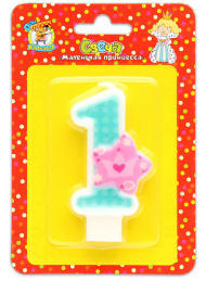 Свеча Цифра 1 Маленькая принцесса 0435