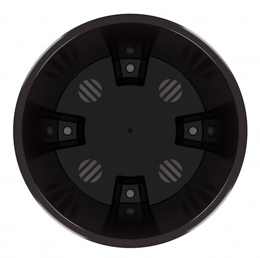 Горшок Лея 2,2лит Серый (с дренажной системой)