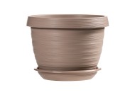 Горшок Толедо 4,5лит D-24см Фраппе с поддоном