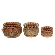 Кашпо Круглый №1 (ЗОЛОТОЕ) D-10см