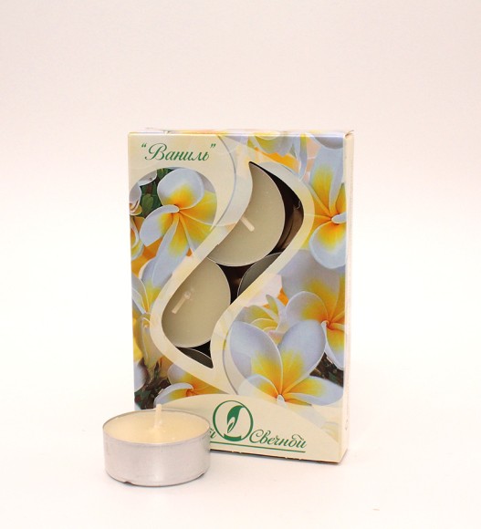 Свеча гильза Ароматизир Ваниль Набор 6шт*12гр Свеча гильза Ароматизир Ваниль Набор 6шт*12гр