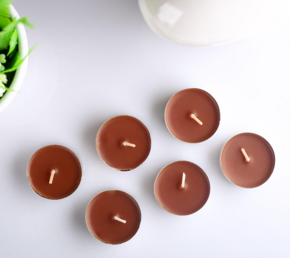 Свеча гильза Ароматизир Шоколад Набор 6шт*12гр Свеча гильза Ароматизир Шоколад Набор 6шт*12гр