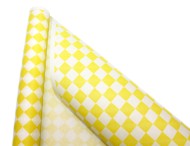 Бумага крафт Европа ромбы желтый на белом 70см*8,5м