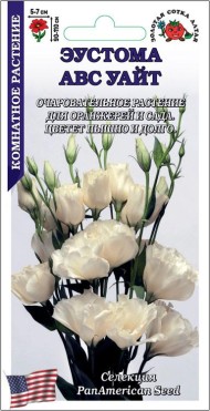 Цветы Эустома АВС Уайт ЦВ/П (СОТКА) 5шт комнатное 90см