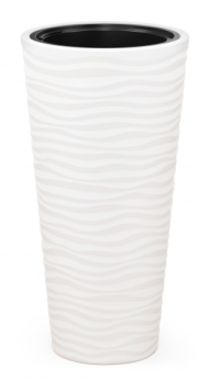 Горшок Оазис 63лит Белый (со вставкой 13лит) М-8081 (D-29см)