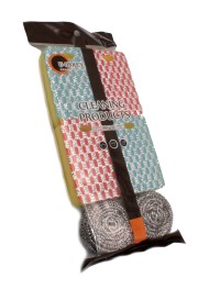 Губка для посуды Набор 4шт поролон+2шт металич Арт-SD-90272