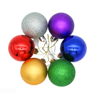 Ёлочное украшение Шар D-8см в Ассортименте