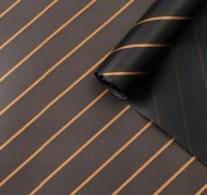 Пленка матовая Люрекс Черное-Золото 60см/200гр